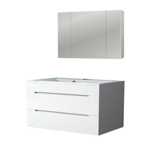 Тумба под раковину подвесная Stella Polar Рианна 100 белая SP-00000577 - 1