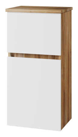 Шкаф-пенал Misty Ива 40 белый - светлое дерево П-Ива05040-01 - 0