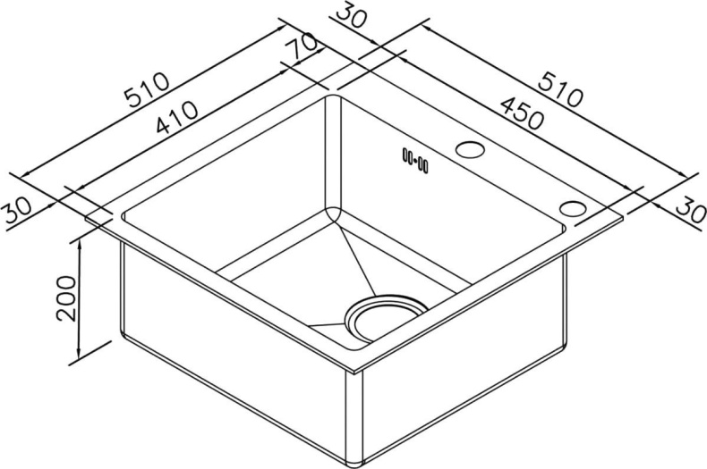 Мойка кухонная Zorg Inox RX RX-5151 - 2