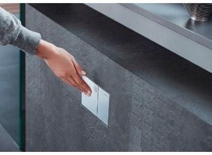 Кнопка смыва Geberit Omega 60 115.081.SI.1 белая - 1