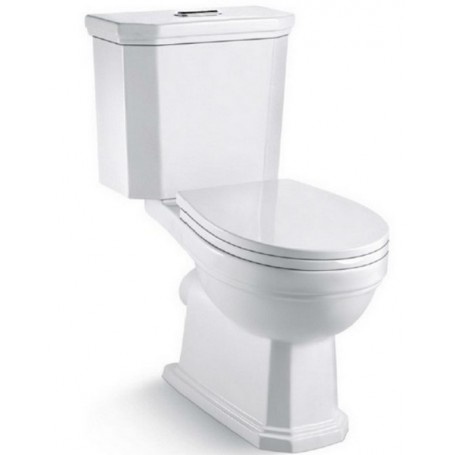 Чаша для напольного унитаза Boheme Vogue белая с бачком без сиденья 941-CR - 0