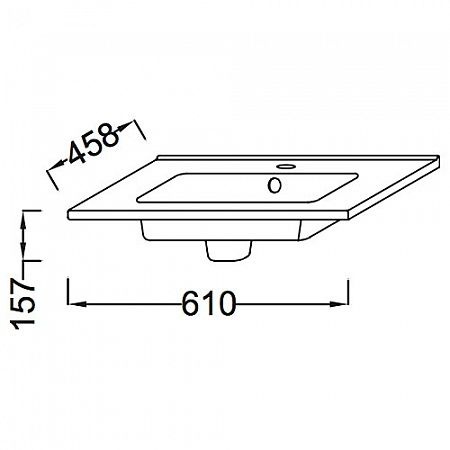 Мебельная раковина Jacob Delafon Ola EXSA112 60 см EXSA112-00 - 1