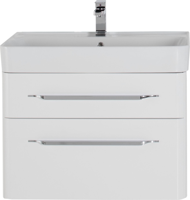 Тумба с раковиной Aquanet Виченца 80 белый глянец - 3