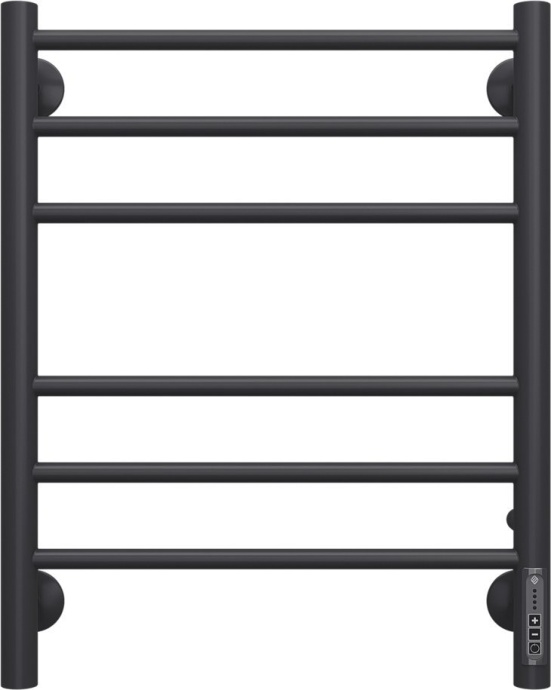 Электрический полотенцесушитель Terminus Аврора П6 450x600 Черный матовый 4670078527479 - 0