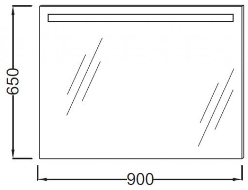Зеркало в ванную Jacob Delafon Parallel  EB1414-NF - 2