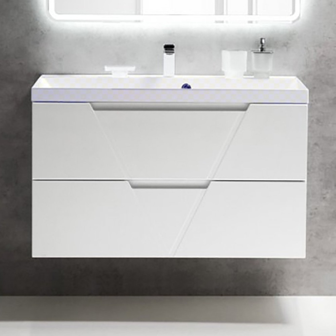 Тумба под раковину BelBagno Vittoria 100 белый матовый VITTORIA-1000-2C-SO-BO-P - 3