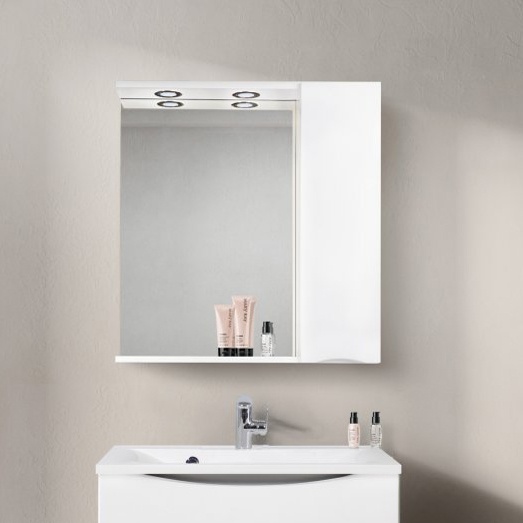 Зеркало-шкаф BelBagno Marino 80 R MARINO-SPC-800/750-1A-BL-P-R - 0