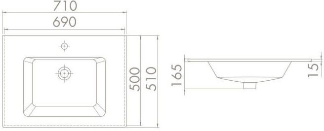 Мебельная раковина Opadiris CeraStyle Ibiza 71 050200-u-01 - 4