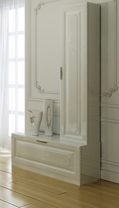 Тумба Aqwella 5 stars Империя Н8 белый глянец Emp.03.08/W - 1