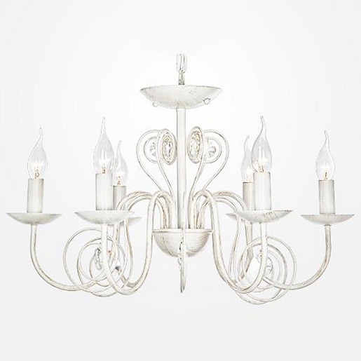 Подвесная люстра Eurosvet Tomas 60018/6 белый с золотом - 0