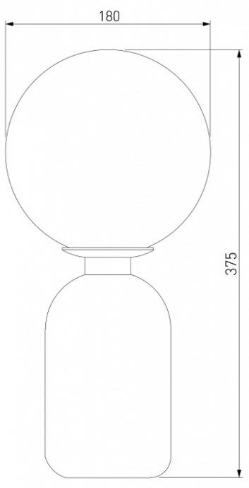Настольная лампа декоративная Eurosvet Bubble 01197/1 латунь - 1