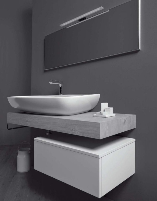 SIMAS Vignoni раковина накладная/подвесная 100*52см , с 1 отв. под смеситель, цвет: белый VI12bi*1 - 4