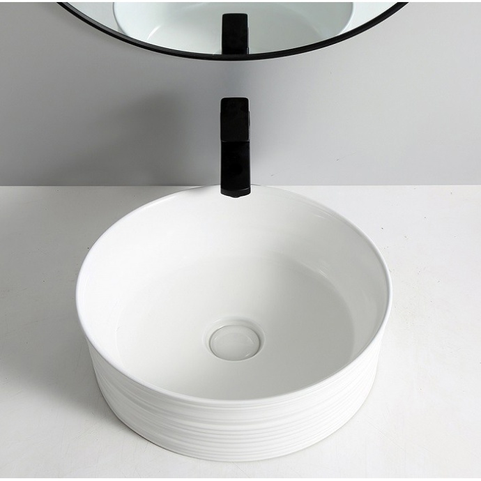 Раковина накладная CeramaLux N 41 см белый  W1532(78420) - 1
