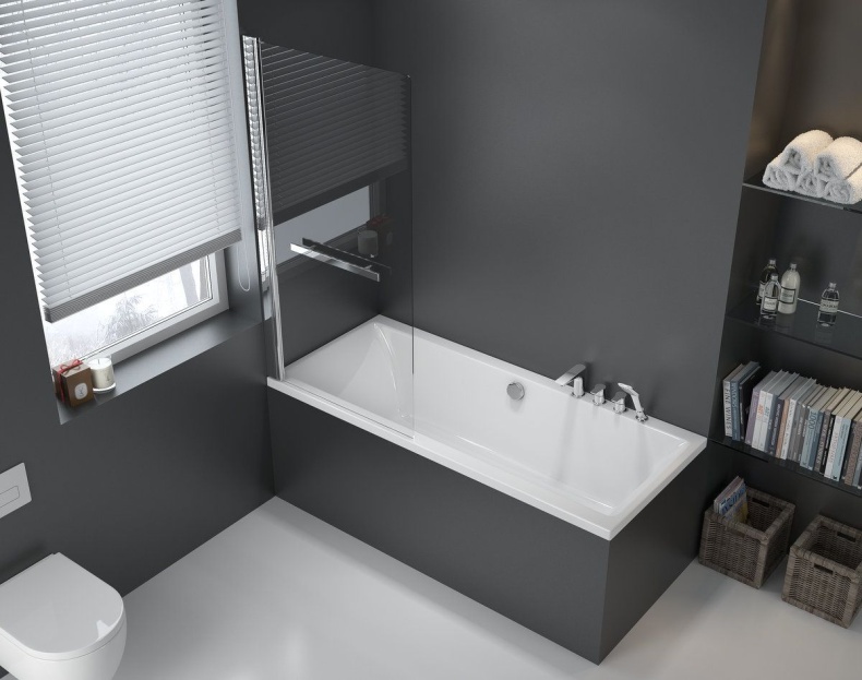 Шторка для ванны EXCELLENT ACTIMA 900 73 см. KAAC.1609.730.LP - 3