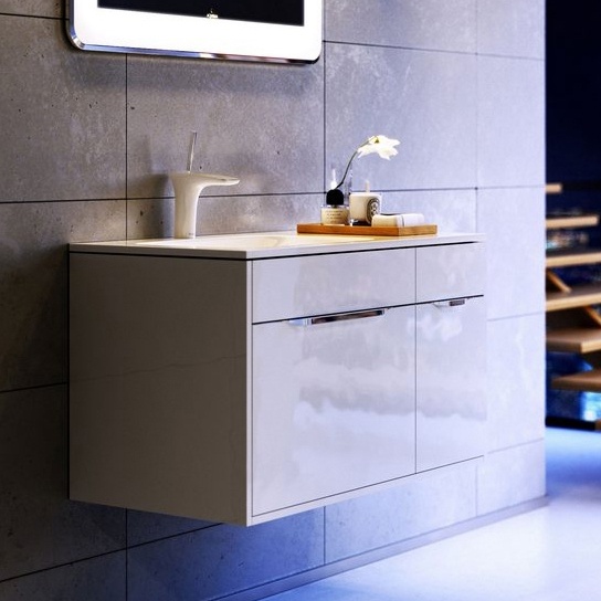 Тумба с раковиной Aqwella 5 stars Malaga 90 L белая - 1