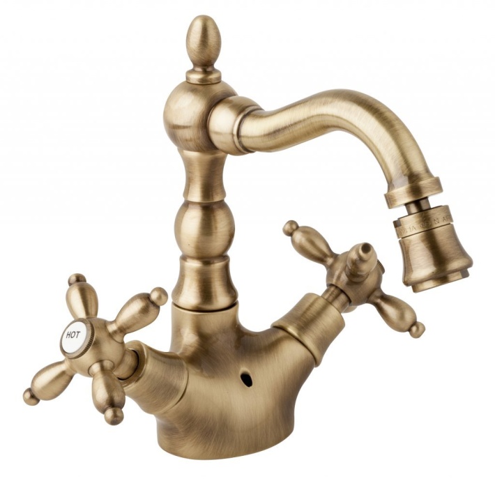 Смеситель для биде Cezares Atlantis-nostalgia золото  ATLANTIS-NOSTALGIA-BS2-03/24 - 0