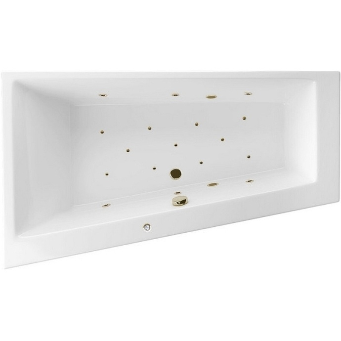 Акриловая ванна Excellent Sfera Slim 170х100 левая белая бронза с гидромассажем WAEX.SFL17S.RELAX.BR - 0