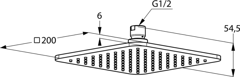 Верхний душ Kludi A-QA  6452005-00 - 2