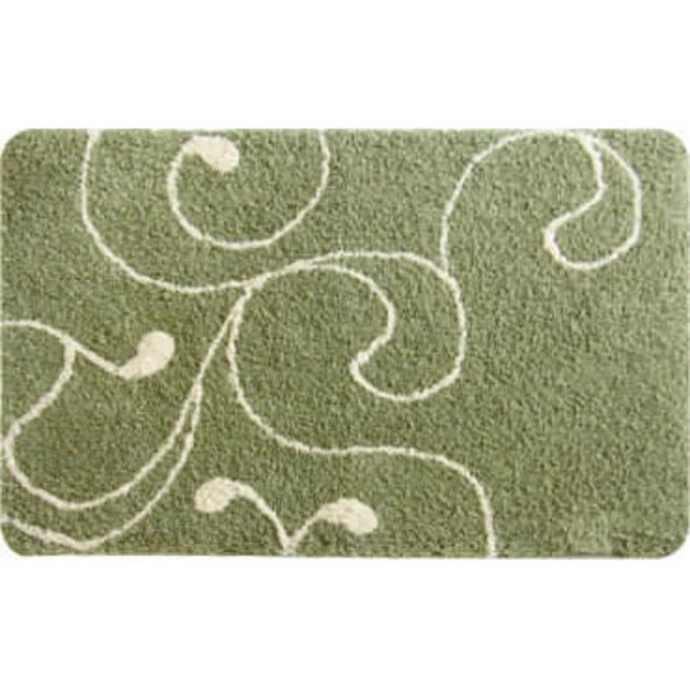Коврик для ванной комнаты IDDIS Flower Lace 60*90 см микрофибра green  412M690i12 - 2