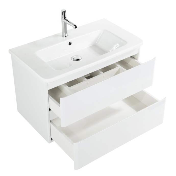 Тумба с раковиной BelBagno Albano 80 белый - 8