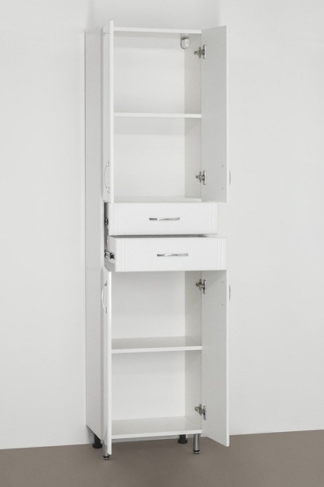 Шкаф-пенал Style Line Эко Стандарт 48, 2 ящика, белый ЛС-00000379 - 1