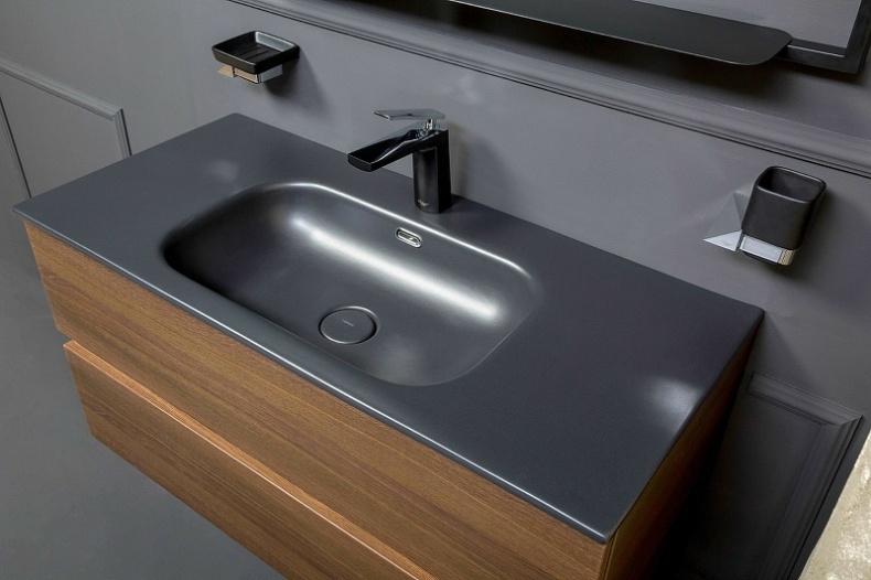 Тумба под раковину Armadi Art Vallessi 120 темное дерево 837-120-D - 14