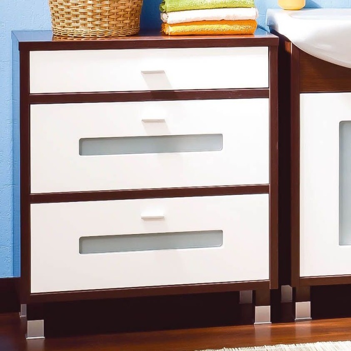 Комод Бриклаер Бали 71 венге, белый глянец 4627125411878 - 0