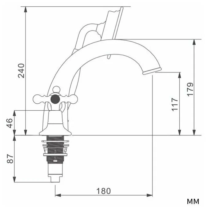 Смеситель на борт ванны Gappo хром G1189 - 2