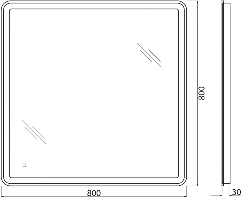Комплект мебели BelBagno Acqua 80 светлое дерево - 19