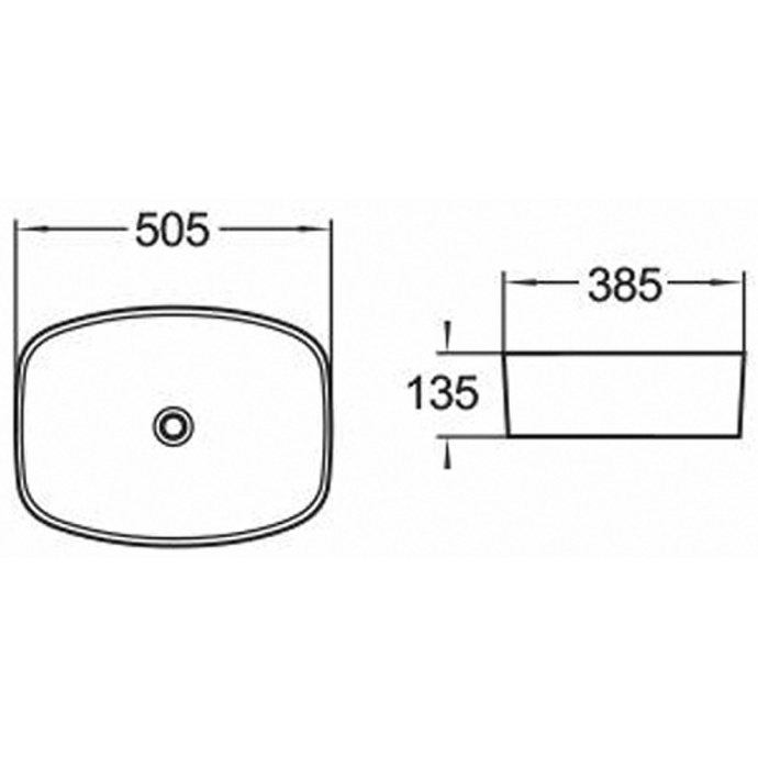 Накладная раковина Comforty 50 белая 00004150362 - 3