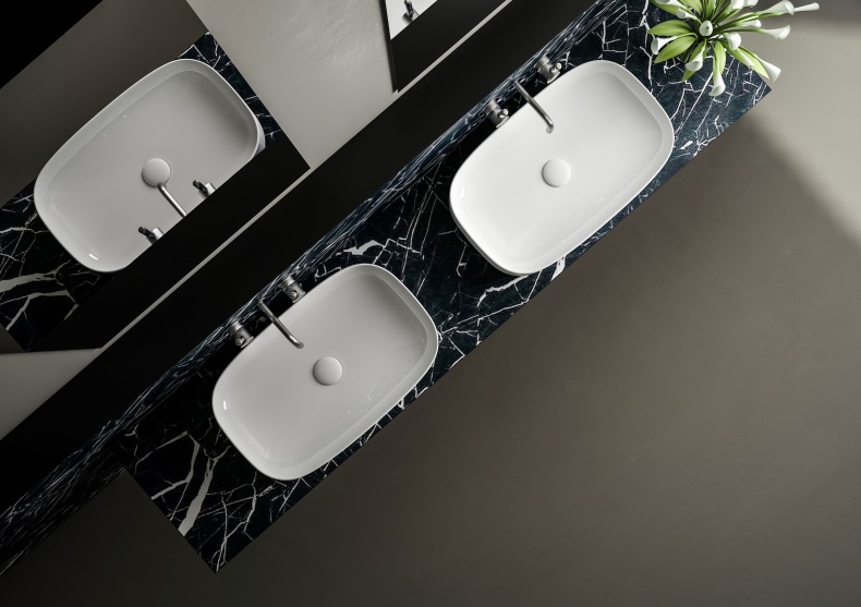 Раковина STWORKI накладная 65 3064-KL белый глянец - 6