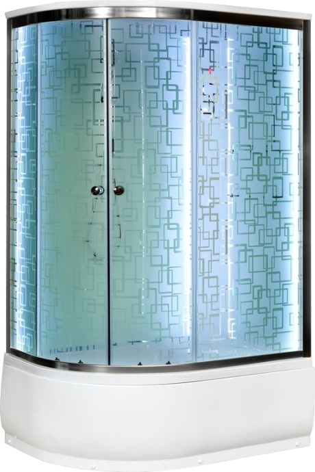 Душевая кабина Deto ЕМ 120х80  EM4512RLED+GM - 1