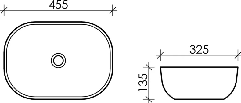 Раковина накладная Ceramica Nova Element 45.5х32.5 черная матовая CN6009MB - 4