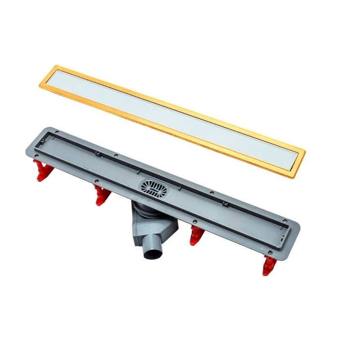 Душевой лоток Pestan Confluo Premium White Glass Line 750 Gold 13100123 - 2