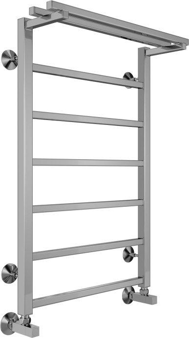 Водяной полотенцесушитель Terminus Контур П7 500х800 с полкой Хром 4670078529718 - 1