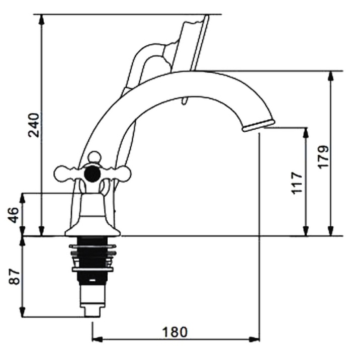 Смеситель на борт ванны Gappo бронза G1189-4 - 2