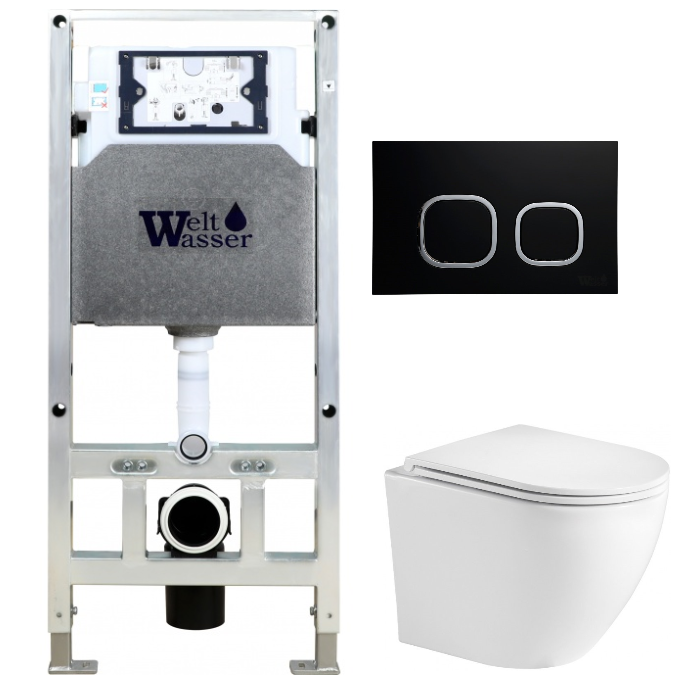 Комплект Weltwasser AMBERG 506 ST + MERZBACH 004 MT-WT + AMBERG RD-BL  10000006911 - 0