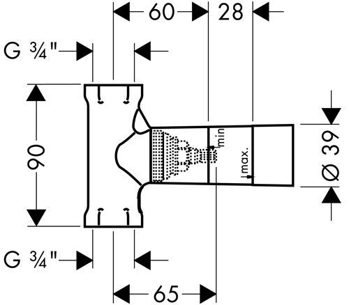 Внутренняя часть вентиля Hansgrohe   15970180 - 1