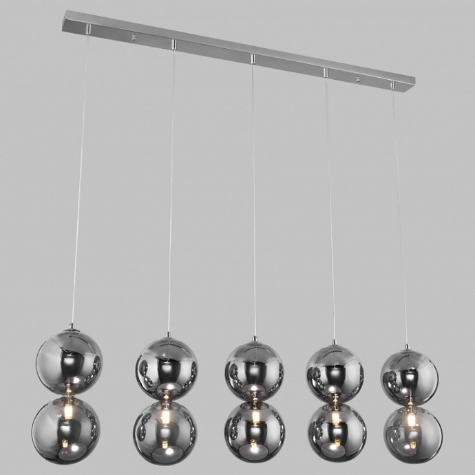 Подвесной светильник Eurosvet Selisa 50092/5 хром/дымчатый - 0