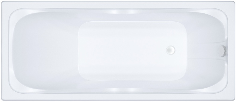 Акриловая ванна DIWO Самара 165x70 прямоугольная, пристенная, российская, с ножками 506658 - 0