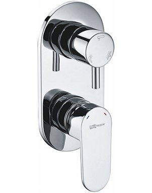 Смеситель Wasserkraft Dinkel 5871 С ВНУТРЕННЕЙ ЧАСТЬЮ, для ванны и душа - 0