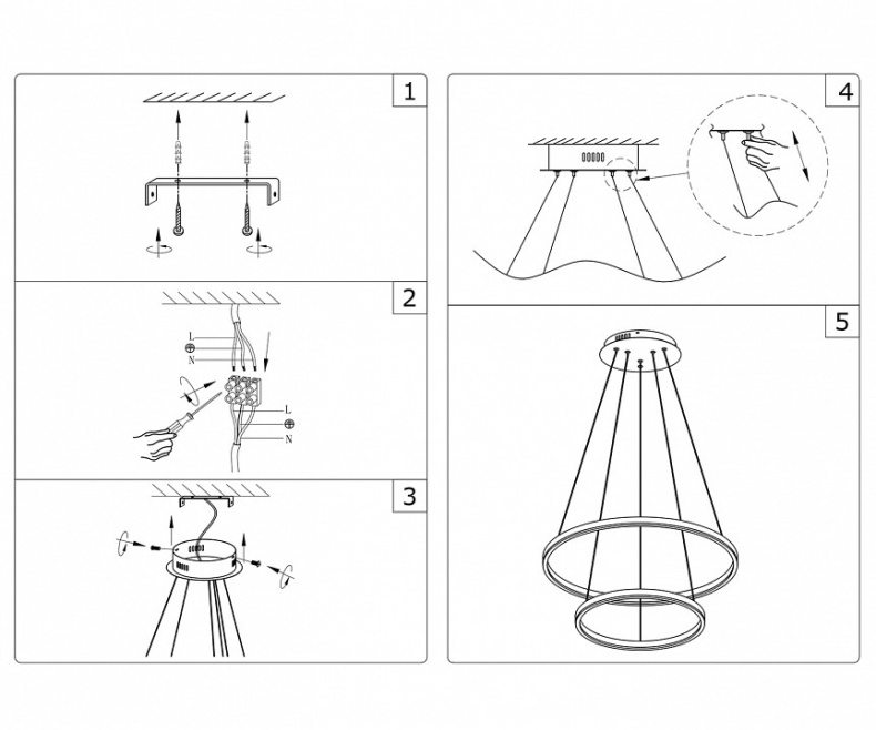 Подвесной светодиодный светильник Kink Light Тор 08219,19A(4000K) - 1