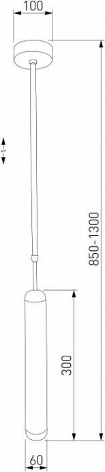 Светильник на штанге Eurosvet Pacific 50255/1 титан - 1
