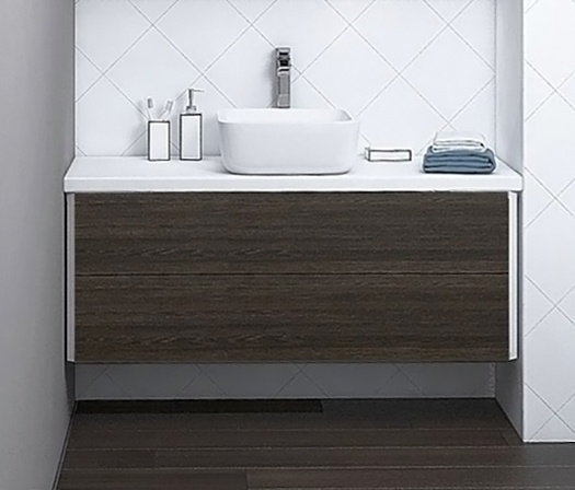 Тумба с раковиной Акватон Брук 100 дуб феррара - 0