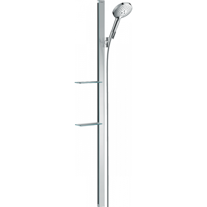 Душевой набор Hansgrohe Raindance Select S 120 3jet со штангой 150 см и мыльницей, хром 27646000 - 0