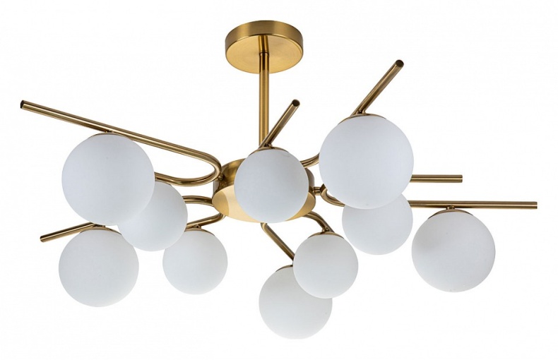 Люстра на штанге Escada Sphere 642/10P Brass - 0