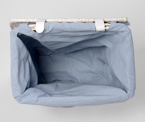 Корзина для белья Wasserkraft Lippe WB-450-M белая, средняя - 6