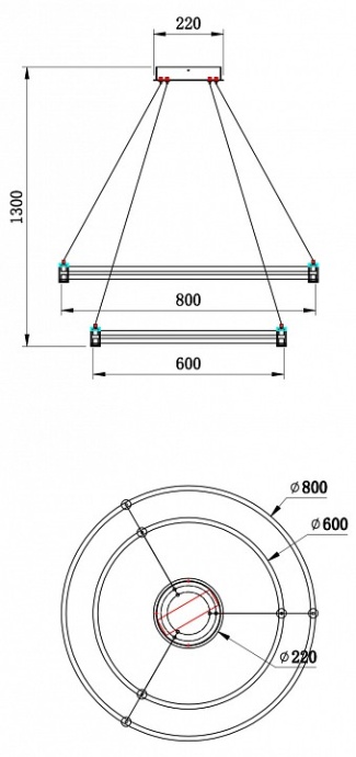 Подвесной светильник Stilfort Tooring 4006/05/02P - 1