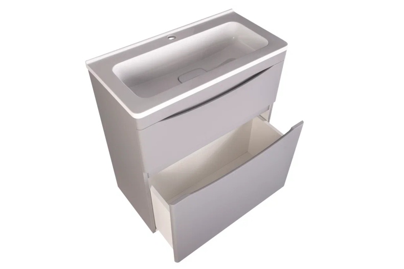 Тумба под раковину Style Line Бергамо мини 70 Люкс Plus, серый  СС-00002312 - 2