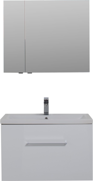 Зеркало-шкаф Aquanet Порто 80 белый 195728 - 2